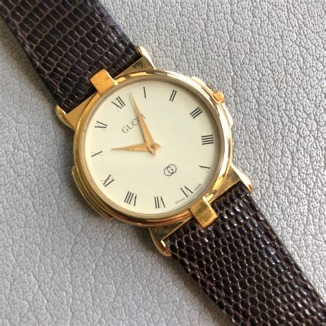 gucci watch gold vintage|authentic vintage gucci watch.